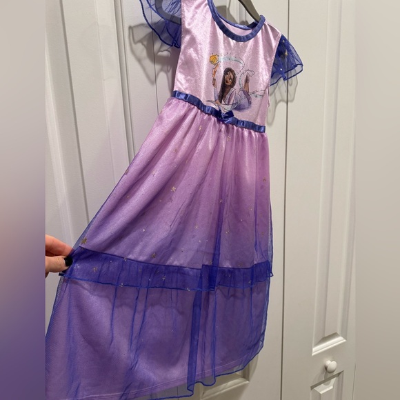 Disney WISH Fantasy Gown Asha & Star Fantasy Nightgown Tulle Princess Girls 5T - Picture 3 of 9